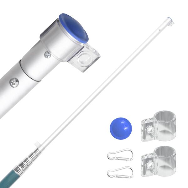 vidaXL Belgijska zastava i jarbol 5,5 m aluminijski