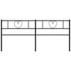 vidaXL Metalno uzglavlje crno 180 cm