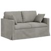 vidaXL Sofa 2 pcs Svijetlo siva 138 x 78 x 80 cm Bar&scaron;un