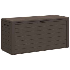vidaXL Vrtna kutija za pohranu smeđa 116 x 44 x 55 cm