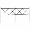vidaXL Metalno zamjensko uzglavlje crno 193 cm