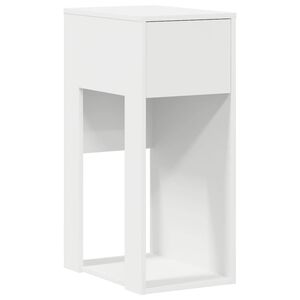 vidaXL Tower stalak za računalo s ladicom bijeli 30x44x74 cm