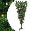 vidaXL Uokvireno umjetno božićno drvce s loptama Zelena 150 cm PVC