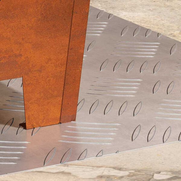 vidaXL Stepenica Pravokutni 2 pcs Srebrno 50 x 40 cm Aluminij