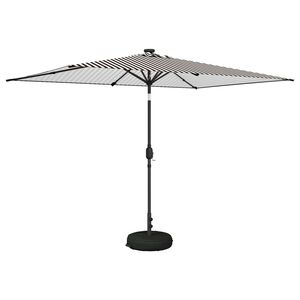 vidaXL Suncobran za vrt s LED svjetlima i postoljem 2 x 3 m Poliester
