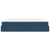 vidaXL Okvir kreveta s madracem s madracem 2 pcs Plava tkanina