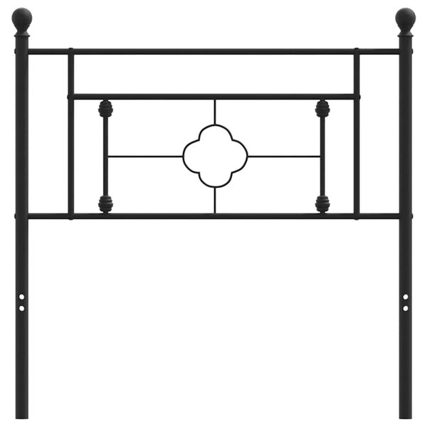 vidaXL Metalno zamjensko uzglavlje crno 100 cm