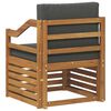 vidaXL Set vanjskih sofa Čvrsto drvo akacije i poliester Prirodna
