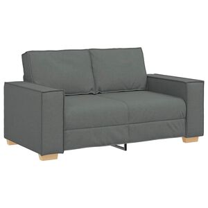vidaXL Dvosjed Sofa Tamno siva 160x78x84 cm Tkanina