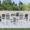 vidaXL Jastuci za vrtne stolice 6 kom crni 100 x 50 x 3 cm od tkanine