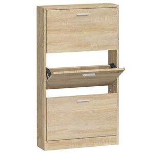 vidaXL Ormarić za cipele boja hrasta 59x17x108 cm konstruirano drvo