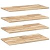 vidaXL Plutajuće police 4 kom 80x40x2 cm Neobrađeno puno drvo akacije