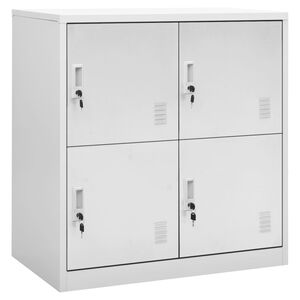 vidaXL Ormarić s ključem svjetlosivi 90 x 45 x 92,5 cm čelični