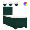 vidaXL Box spring krevet s madracem tamnozeleni 80 x 200 cm bar&scaron;unasti