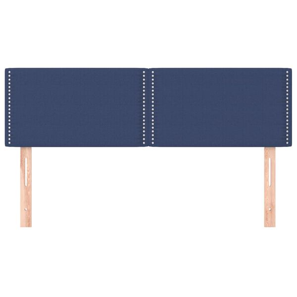 vidaXL Uzglavlja plava 144x5x78/88 cm od tkanine