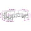 vidaXL Set vanjskih sofa s jastukom 9 pcs Prirodna i svijetlo siva