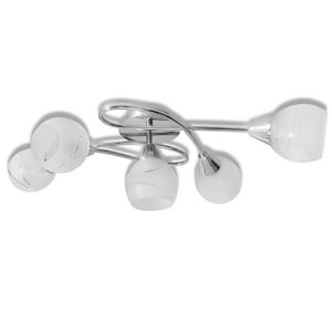 Stropna Svjetiljka Staklena Sjenila za 5 E14 Žarulja