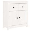 vidaXL Komoda bijela 70 x 35 x 80 cm od masivne borovine