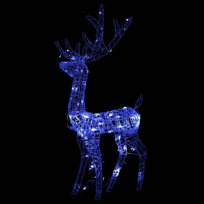 vidaXL Akrilni ukrasni božićni sobovi 2 kom 120 cm plavi