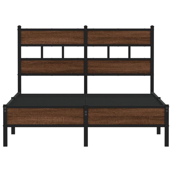 vidaXL Okvir kreveta bez madraca smeđa boja hrasta 120 x 200 cm drveni