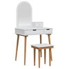 vidaXL Set toaletnog stolića FAUSKE 4 kom. Bijela 76 x 50 x 143 cm