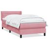 vidaXL Box Spring krevet s madracem ružičasti 100x220 cm bar&scaron;un