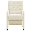 vidaXL Blagovačke stolice s kotačima 2 pcs Krema 58 x 67 x 97 cm