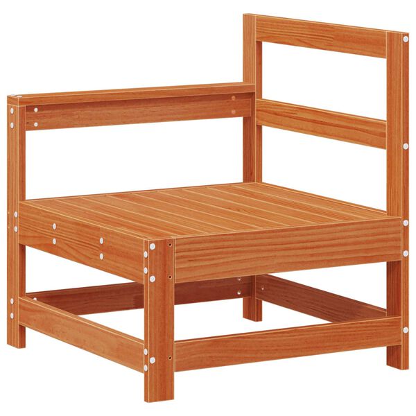 vidaXL Set lounge namje&scaron;taja za vrt 5 pcs Vosak Smeđa Masivna borovina