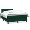 vidaXL Box spring krevet s madracem tamnozeleni 120x210 cm bar&scaron;unasti
