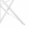 vidaXL Sklopiva stolica za vrt 2 pcs Bijelo 42 x 46 x 82cm Metal