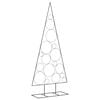 vidaXL Metalno ukrasno božićno drvce crno 180 cm