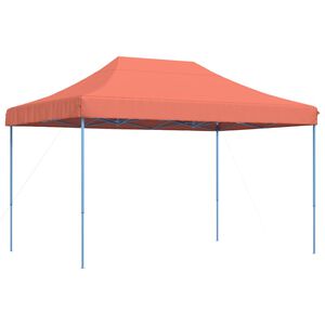 vidaXL Sklopivi prigodni &scaron;ator za zabave terakota 410 x 279 x 315 cm