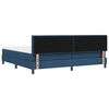 vidaXL Boxspring krevet s madracem Plava 200 x 200 cm tkanina