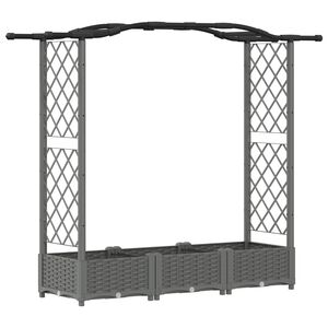 vidaXL Povi&scaron;eni krevet s mrežom i krovom Svjetlosiva 169 x 40 x 123 cm