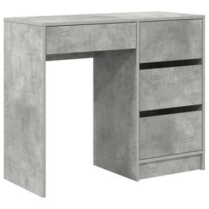 vidaXL Stol Betonski sivi Konstruirano drvo 90 x 37.5 x 75 cm