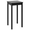 vidaXL Barski stol MDF crni 55 x 55 x 107 cm