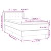 vidaXL Box Spring krevet s madracem ružičasti 90x210 cm samt