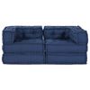 vidaXL Modularni kauč 2 pcs Indigo 140 x 70 x 56 cm tkanina