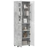 vidaXL Highboard s policom FLORIN Betonski sivi 60 x 35 x 182 cm