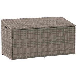 vidaXL Vrtna kutija za pohranu siva 110x50x58 cm poli ratan