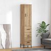 vidaXL Highboard Umjetnički hrast 34,5 x 34 x 180 cm Konstruirano drvo