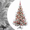 vidaXL Umjetno božićno drvce s kuglicom 120 cm 150 LED lampica