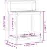 vidaXL Stol za sadnju s policama 82,5 x 50 x 109,5 cm od borovine