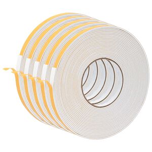 vidaXL Samoljepljiva pjenasta traka 5 kom. Bijela 10mm x 10m CR pjena
