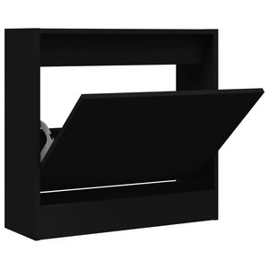 vidaXL Ormarić za cipele crni 60 x 21 x 57 cm od konstruiranog drva