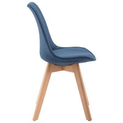 vidaXL Blagovaonske stolice od tkanine 4 kom plave
