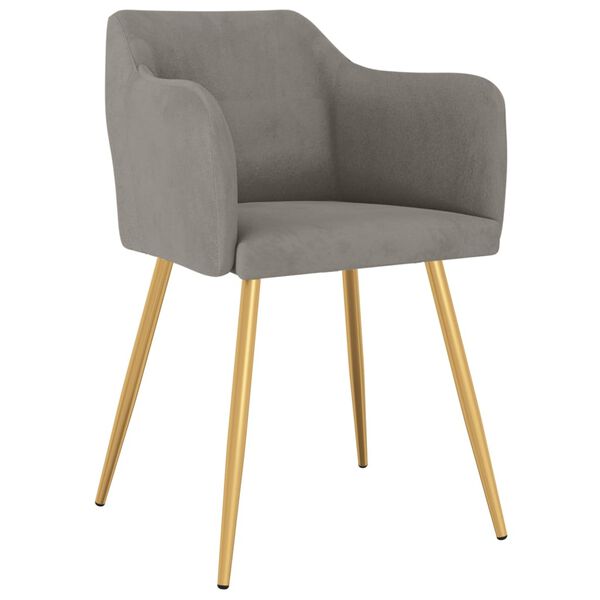 vidaXL Blagovaonske stolice 4 kom svjetlosive bar&scaron;unaste