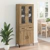 vidaXL Highboard Umjetnički hrast 69,5 x 34 x 180 cm Konstruirano drvo