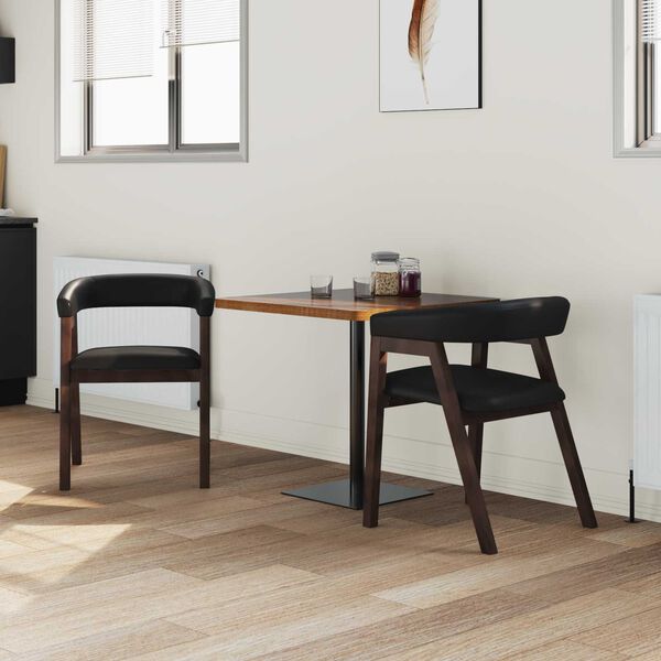 vidaXL Trpezarijske stolice 2 pcs Svijetlosmeđa 54 x 57 x 73 cm