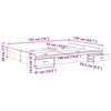 vidaXL Krevet s ladicama Sonoma hrast 135 x 190 cm Konstruirano drvo